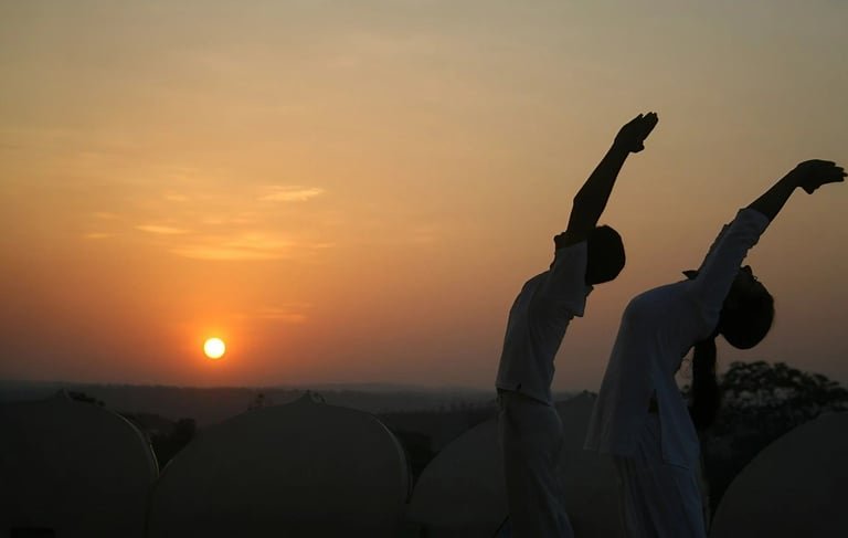 Surya Namaskar illustration