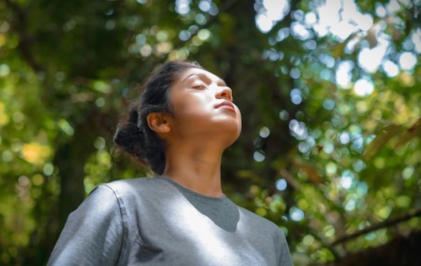 Yoga practitioners focusing on grounding and centering