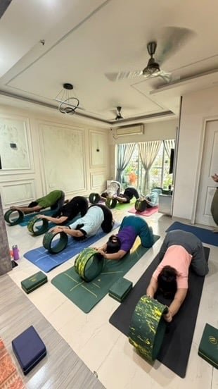 Monthly yoga class session